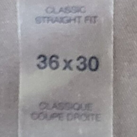 New GAP Brand New With Tags Khaki Pants Gray Men's 36 x 30 Classic Straight - Picture 6 of 13